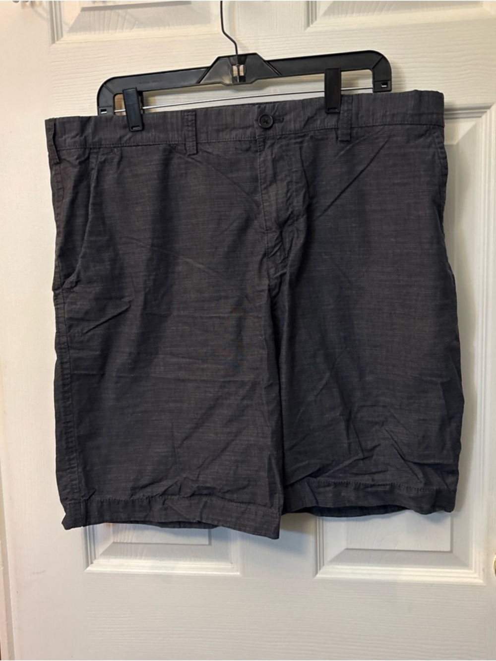 Tommy Hilfiger Men's Flat Front Shorts - Charcoal Gray